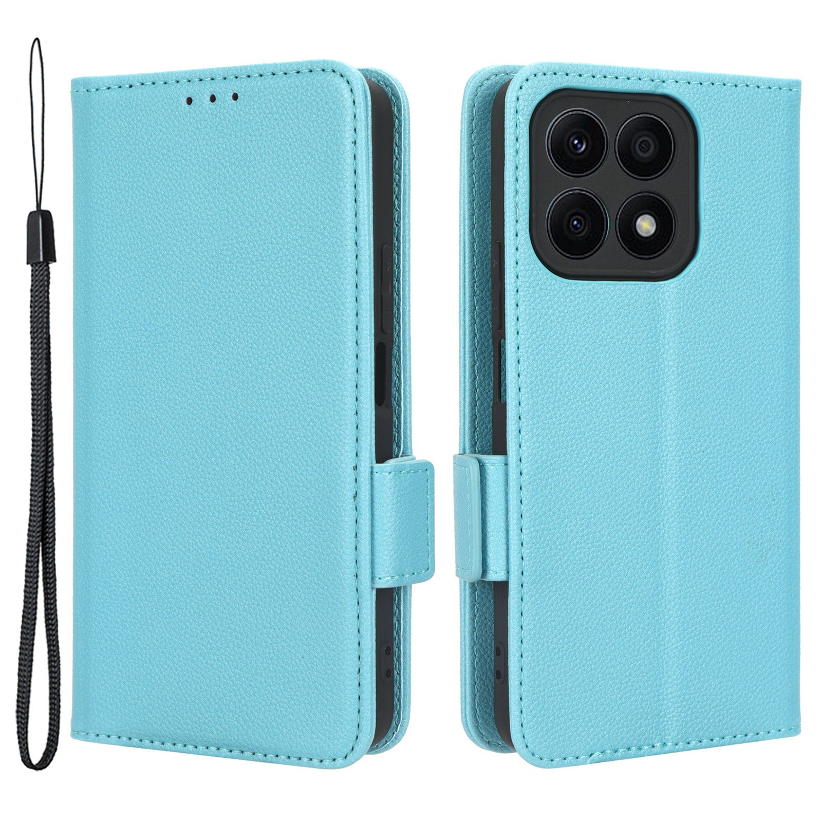 For Honor X8a 4G PU Leather Phone Case Flip Folio Stand Litchi TextureShockproof Cover with Wallet For Honor X8a 4G PU Leather Phone Case Flip Folio Stand Litchi TextureShockproof Cover with Wallet